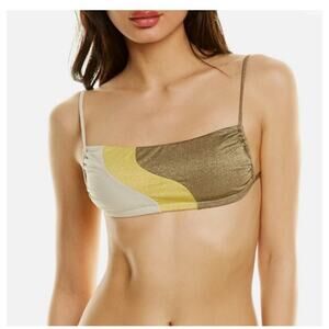 PQ Swim Anthropologie Luna Wave Bikini Top Size Small